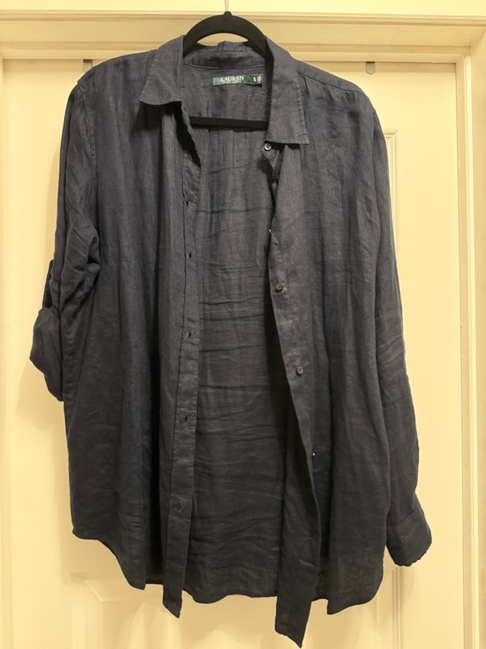 Ralph Lauren Dark Navy Linen Shirt